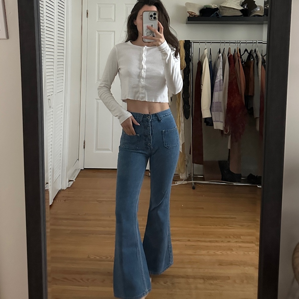Corduroy Blue Flair Pants